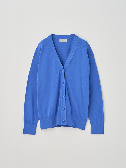 V-neck Long sleeved Cardigan | S4620 | 30G COMMON FIT 詳細画像 ELECTRIC BLUE 1
