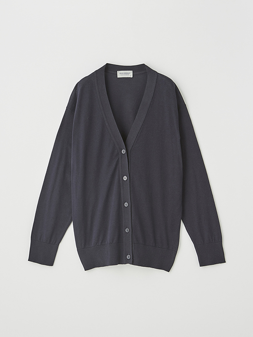 V-neck Long sleeved Cardigan | S4620 | 30G COMMON FIT 詳細画像 NAVY 1