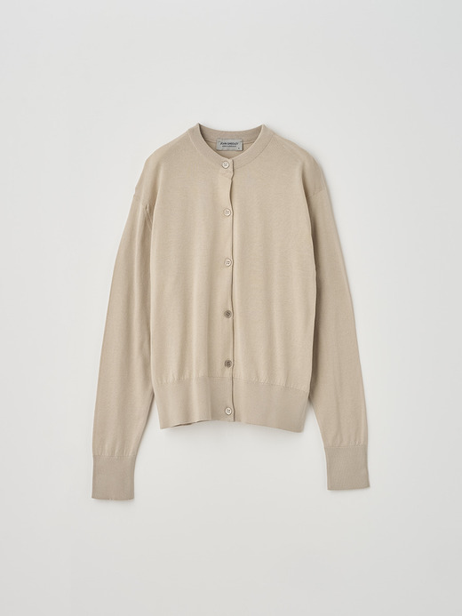 Crew neck Long sleeved Cardigan | S4622 | 30G COMMON FIT 詳細画像 ALMOND 1