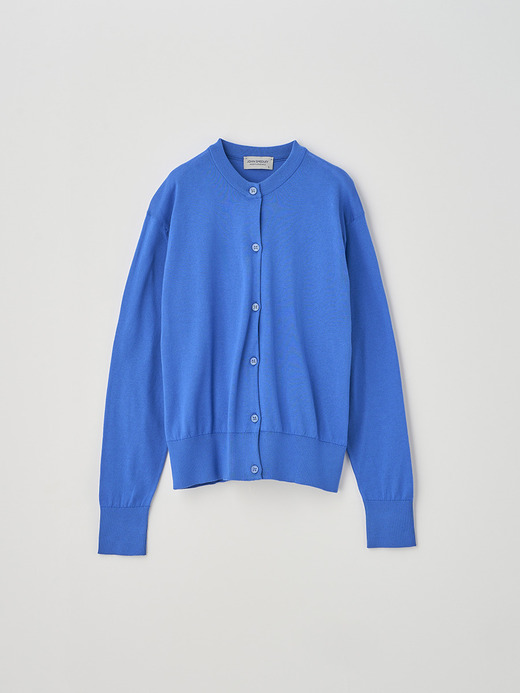 Crew neck Long sleeved Cardigan | S4622 | 30G COMMON FIT 詳細画像 ELECTRIC BLUE 1