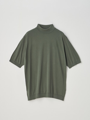 Mock turtle neck Short sleeved Pullover | S4627 | 30G