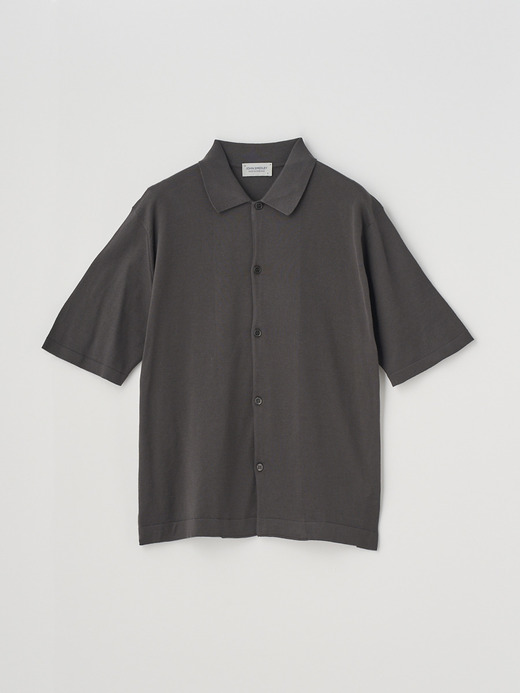  Short sleeved Welt hem Shirt Cardigan | S4674 | 30G 詳細画像 CHOCOLAT 1