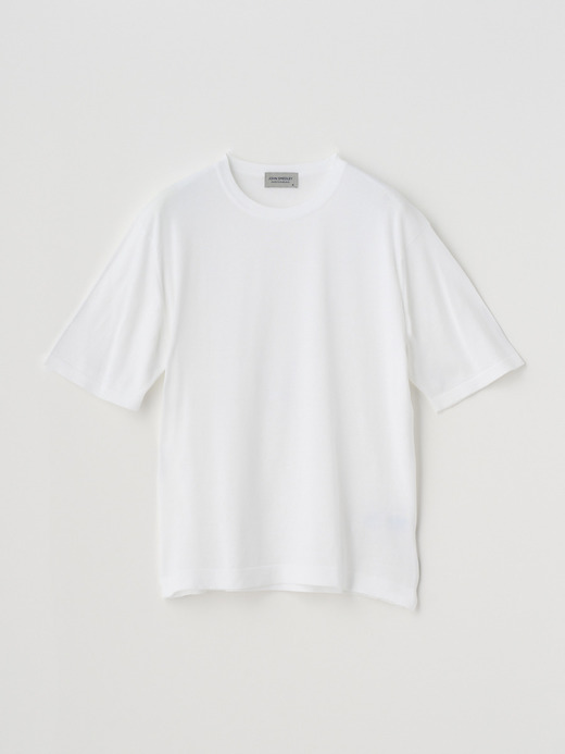 Crew neck Welt hem T-shirt | S4676 | 30G 詳細画像 WHITE 1