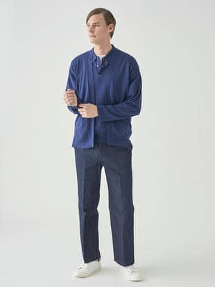 24SS 新品 JOHN SMEDLEY カーディガン S4578 NAVY L - カーディガン