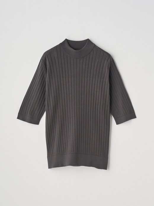 Mock turtle neck Short sleeved Rib Sweater | S4684 | 30G 詳細画像 CHOCOLAT 2