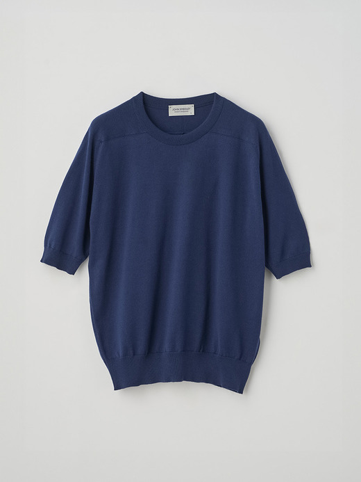 Crew neck Saddle shoulder Sweater | S4687 | 24G 詳細画像 FRENCH NAVY 1