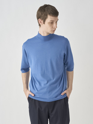 [Merino wool] Mock turtle neck Pullover | S4700 | 30G
