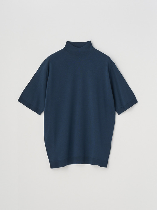 [Merino wool] Mock turtle neck Pullover | S4700 | 30G 詳細画像 ORION GREEN 1