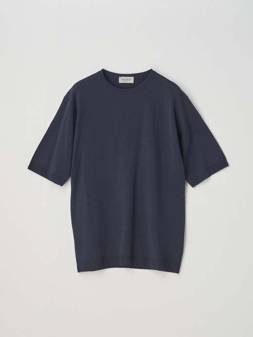 [Merino wool] Crew neck T-shirt | S4701 | 30G 詳細画像 MIDNIGHT 1