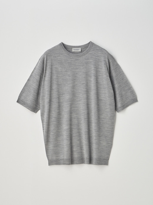 [Merino wool] Crew neck T-shirt | S4701 | 30G 詳細画像 SILVER 1