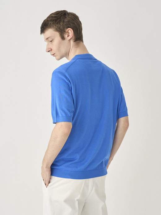 Skipper collar Shirt | SYRES | 30G MODERN FIT 詳細画像 ELECTRIC BLUE 4