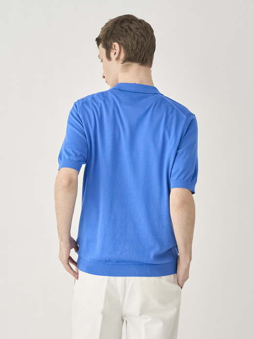 Skipper collar Shirt | SYRES | 30G MODERN FIT 詳細画像 ELECTRIC BLUE 5