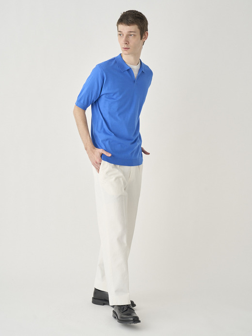 Skipper collar Shirt | SYRES | 30G MODERN FIT 詳細画像 ELECTRIC BLUE 6