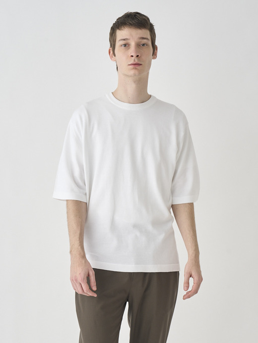 Crew neck Welt hem T-shirt | TINDALL | 24G 詳細画像 WHITE 4