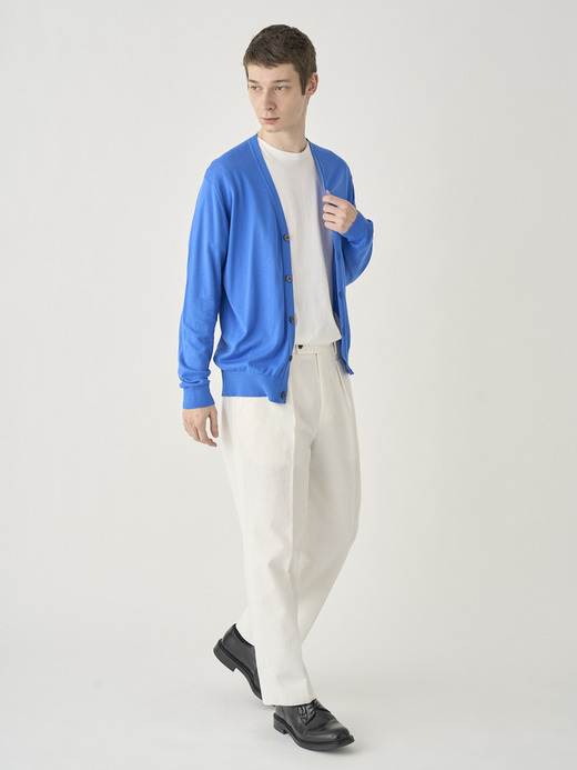 V-neck Long sleeved Cardigan | WISTING | 30G MODERN FIT 詳細画像 ELECTRIC BLUE 6