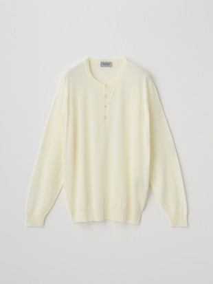 ヘンリーネック長袖ニットプルオーバー | A4786 | 30G MODERN FIT
