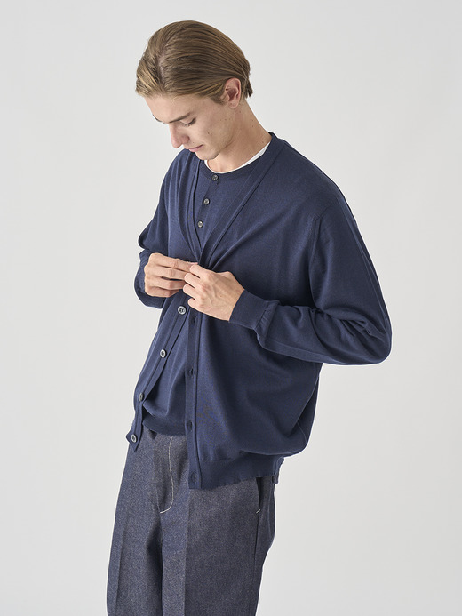 ヘンリーネック長袖ニットプルオーバー | A4786 | 30G MODERN FIT 詳細画像 MIDNIGHT 10