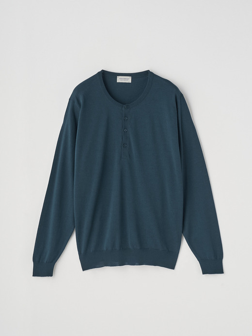 ヘンリーネック長袖ニットプルオーバー | A4786 | 30G MODERN FIT 詳細画像 RICHARDSON GREEN 1