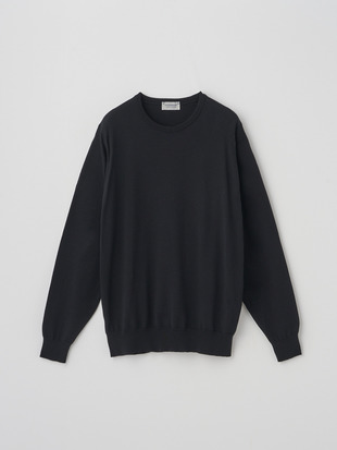クルーネック長袖ニットプルオーバー | A4787 | 24G MODERN FIT