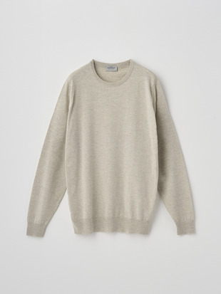 クルーネック長袖ニットプルオーバー | A4787 | 24G MODERN FIT