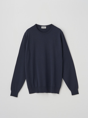 クルーネック長袖ニットプルオーバー | A4787 | 24G MODERN FIT