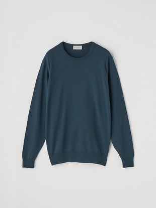 クルーネック長袖ニットプルオーバー | A4787 | 24G MODERN FIT