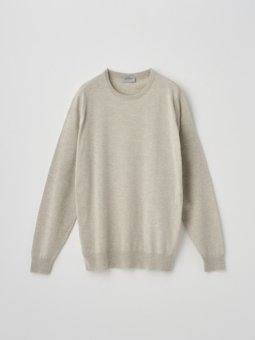 クルーネック長袖ニットプルオーバー | A4787 | 24G MODERN FIT 詳細画像 GREY FLEECE 1