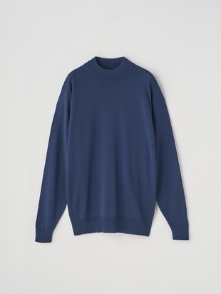 モックネック長袖ニットプルオーバー | A4788 | 24G MODERN FIT