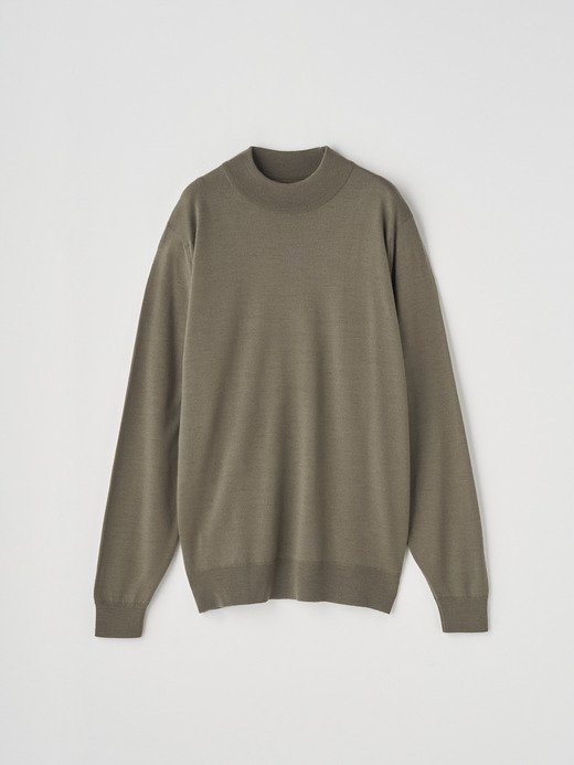 モックネック長袖ニットプルオーバー | A4788 | 24G MODERN FIT 詳細画像 MANSFIELD GREEN 2