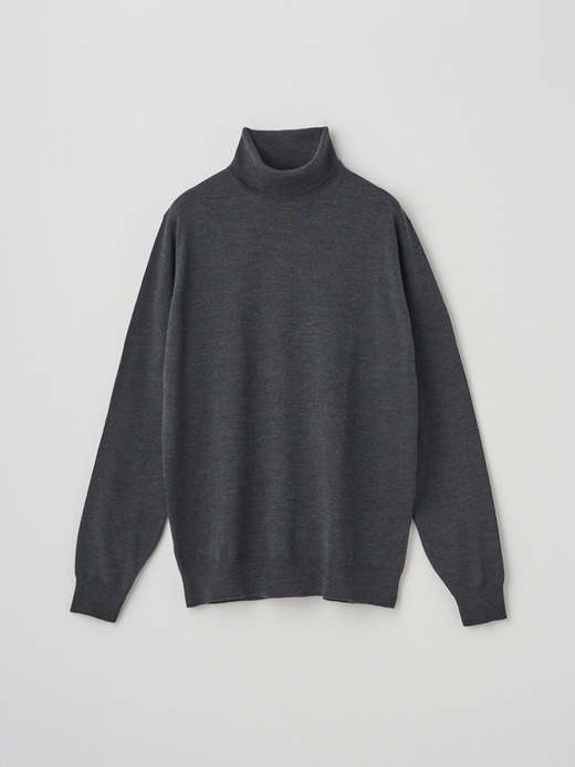 タートルネック長袖ニットプルオーバー | A4789 | 24G MODERN FIT 詳細画像 CHARCOAL 1