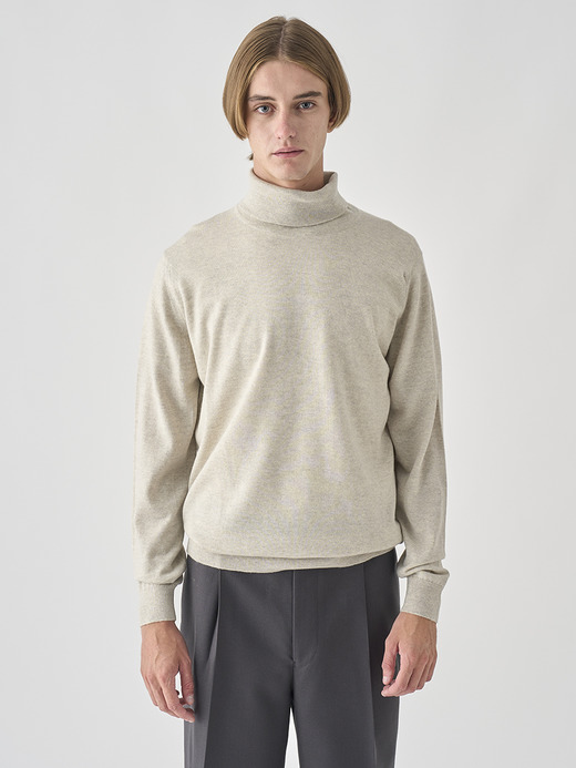 タートルネック長袖ニットプルオーバー | A4789 | 24G MODERN FIT 詳細画像 GREY FLEECE 1