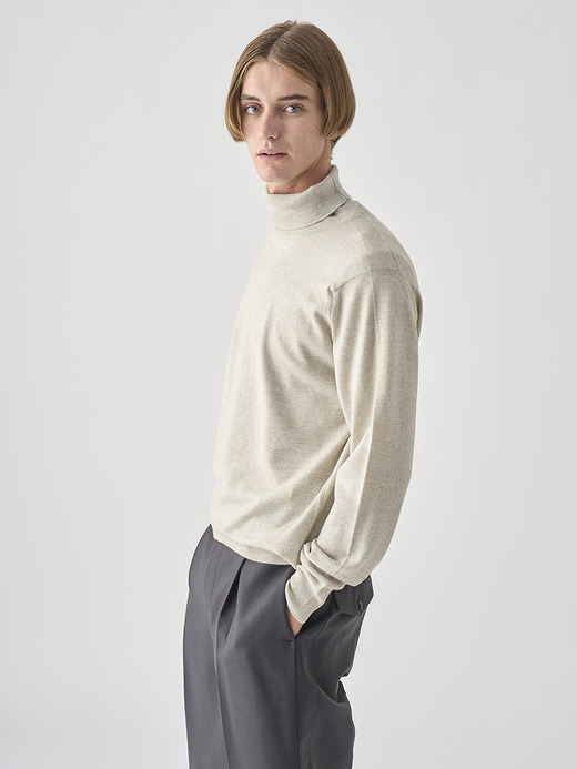 タートルネック長袖ニットプルオーバー | A4789 | 24G MODERN FIT 詳細画像 GREY FLEECE 4
