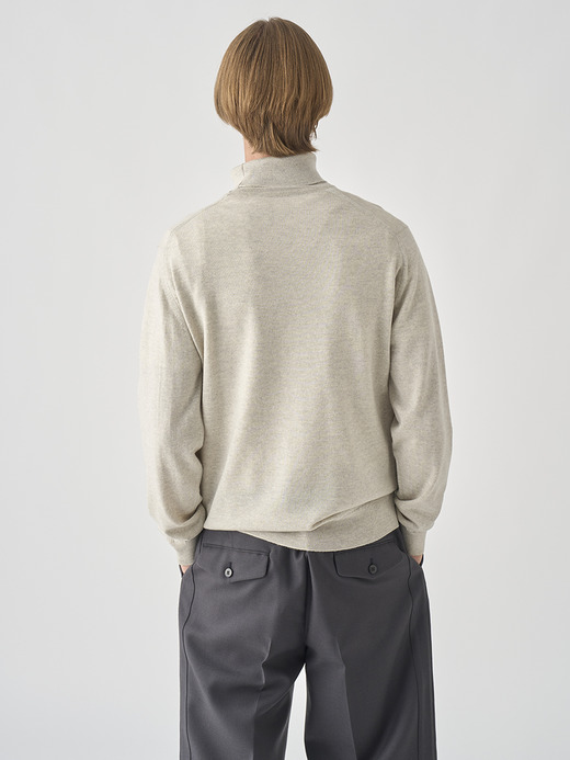 タートルネック長袖ニットプルオーバー | A4789 | 24G MODERN FIT 詳細画像 GREY FLEECE 5