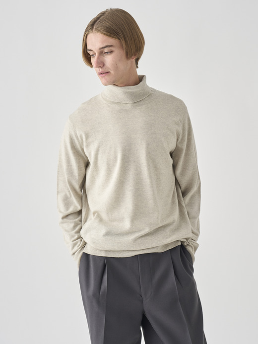 タートルネック長袖ニットプルオーバー | A4789 | 24G MODERN FIT 詳細画像 GREY FLEECE 6