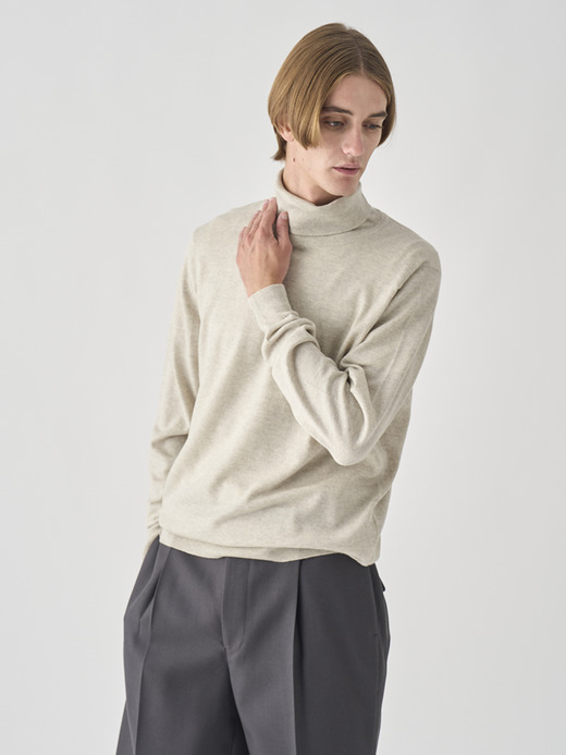 タートルネック長袖ニットプルオーバー | A4789 | 24G MODERN FIT 詳細画像 GREY FLEECE 7