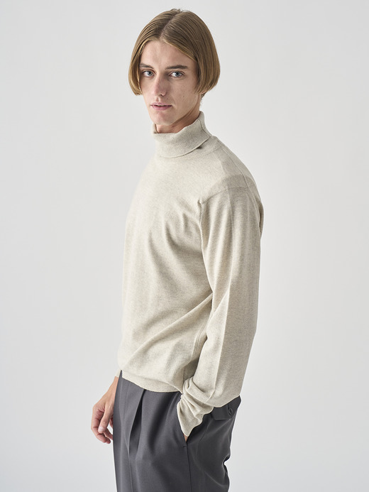 タートルネック長袖ニットプルオーバー | A4789 | 24G MODERN FIT 詳細画像 GREY FLEECE 8