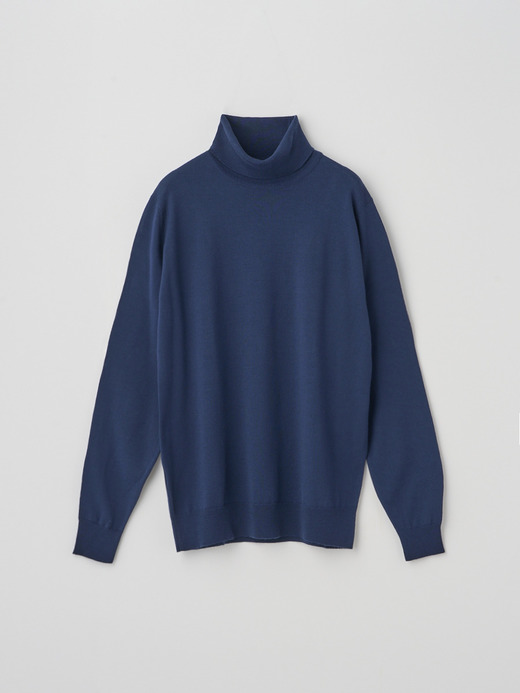 タートルネック長袖ニットプルオーバー | A4789 | 24G MODERN FIT 詳細画像 HEMINGWAY BLUE 1