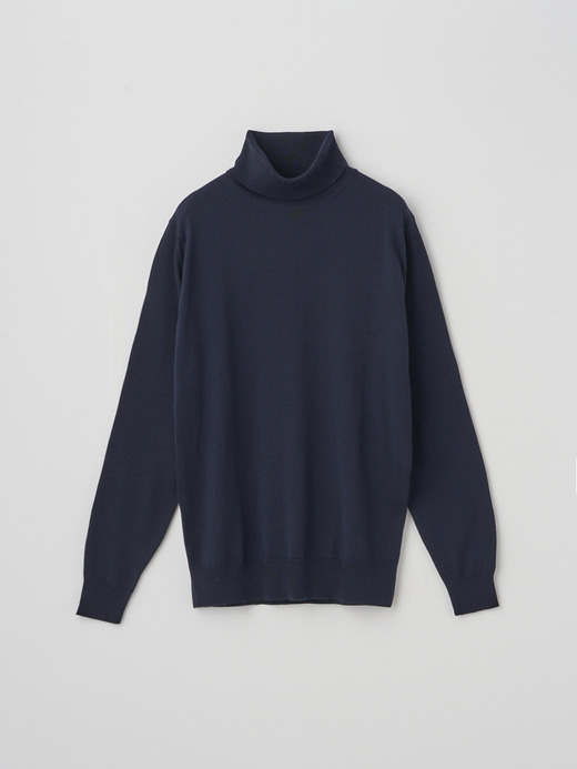 タートルネック長袖ニットプルオーバー | A4789 | 24G MODERN FIT 詳細画像 MIDNIGHT 1