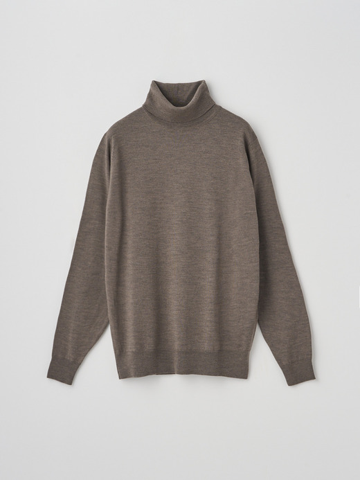 タートルネック長袖ニットプルオーバー | A4789 | 24G MODERN FIT 詳細画像 MUSHROOM 1