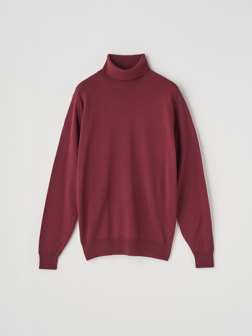 タートルネック長袖ニットプルオーバー | A4789 | 24G MODERN FIT 詳細画像 WOOLF RED 1