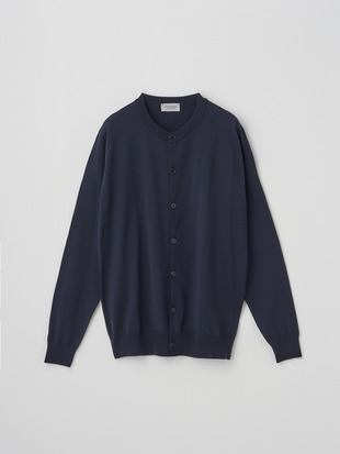 クルーネック長袖ニットカーディガン | A4790 | 24G MODERN FIT