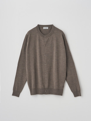 クルーネック長袖ニットカーディガン | A4790 | 24G MODERN FIT