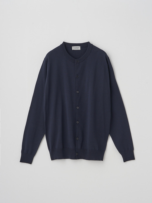 クルーネック長袖ニットカーディガン | A4790 | 24G MODERN FIT 詳細画像 MIDNIGHT 1