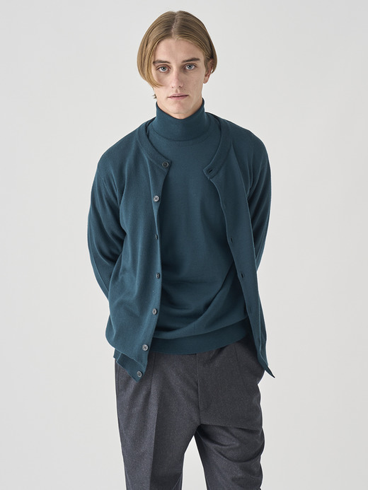 クルーネック長袖ニットカーディガン | A4790 | 24G MODERN FIT 詳細画像 RICHARDSON GREEN 1