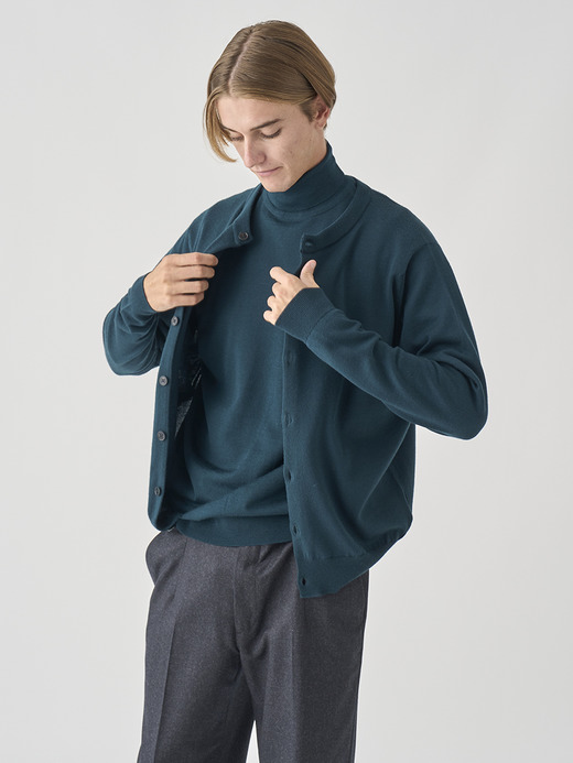 クルーネック長袖ニットカーディガン | A4790 | 24G MODERN FIT 詳細画像 RICHARDSON GREEN 10
