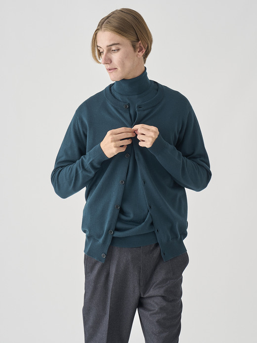 クルーネック長袖ニットカーディガン | A4790 | 24G MODERN FIT 詳細画像 RICHARDSON GREEN 3
