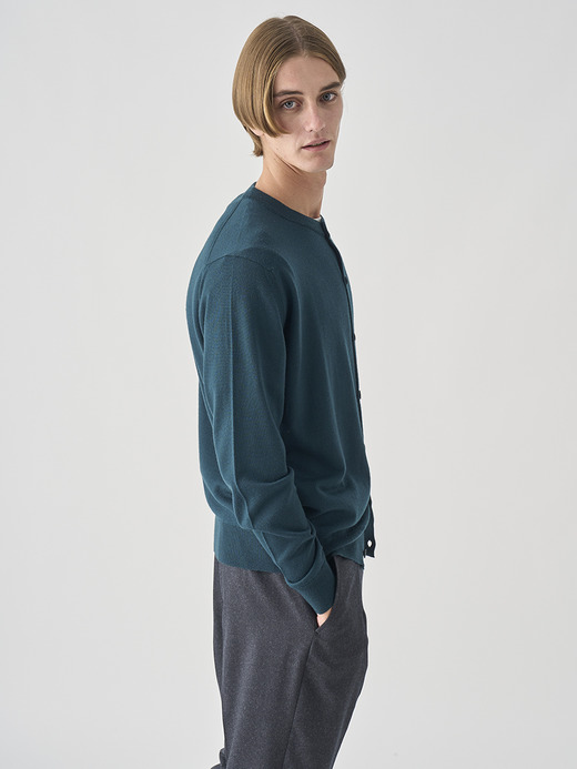 クルーネック長袖ニットカーディガン | A4790 | 24G MODERN FIT 詳細画像 RICHARDSON GREEN 4