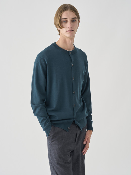 クルーネック長袖ニットカーディガン | A4790 | 24G MODERN FIT 詳細画像 RICHARDSON GREEN 8