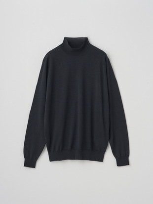 シングルモックネック長袖ニットプルオーバー | A4802 | 30G MODERN FIT