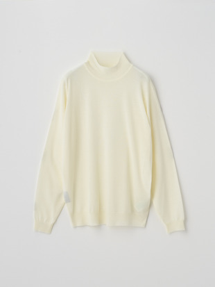 シングルモックネック長袖ニットプルオーバー | A4802 | 30G MODERN FIT